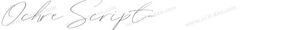Ochre Script字体转换